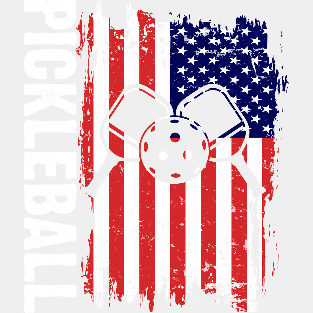 Pickleball, USA Flag - Pickleball DTF Transfers ready2transfer Light Color Design (See Imaging)