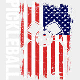 Pickleball, USA Flag - Pickleball DTF Transfers ready2transfer Light Color Design (See Imaging)