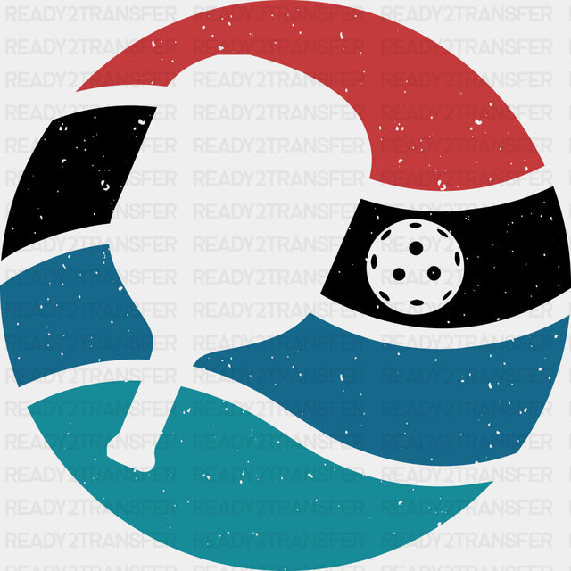 Pickleball Wavy Ball - Pickleball DTF Transfers ready2transfer Dark Color Design (See Imaging)