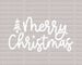 PINE TREE MERRY CHRISTMAS DTF Transfer ready2transfer White