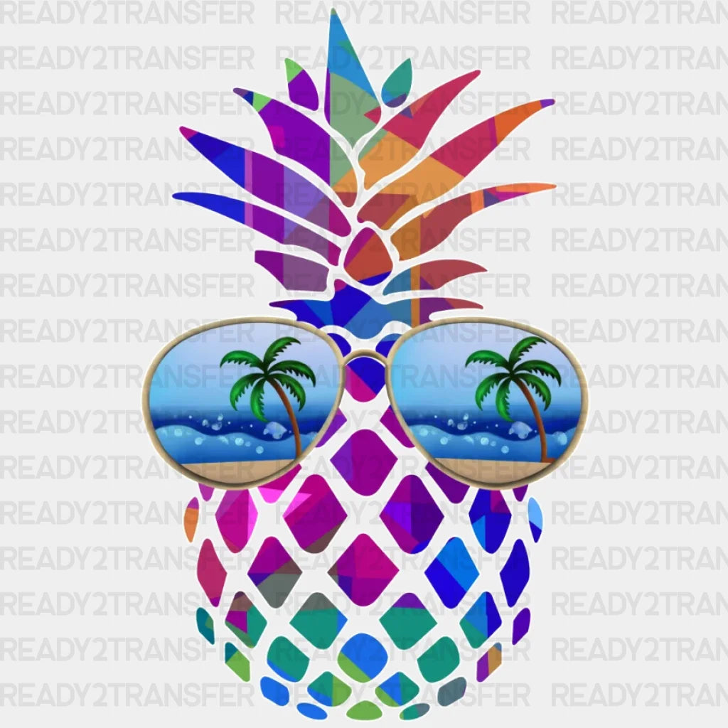 Pineapple Holiday Beach Dtf Transfer