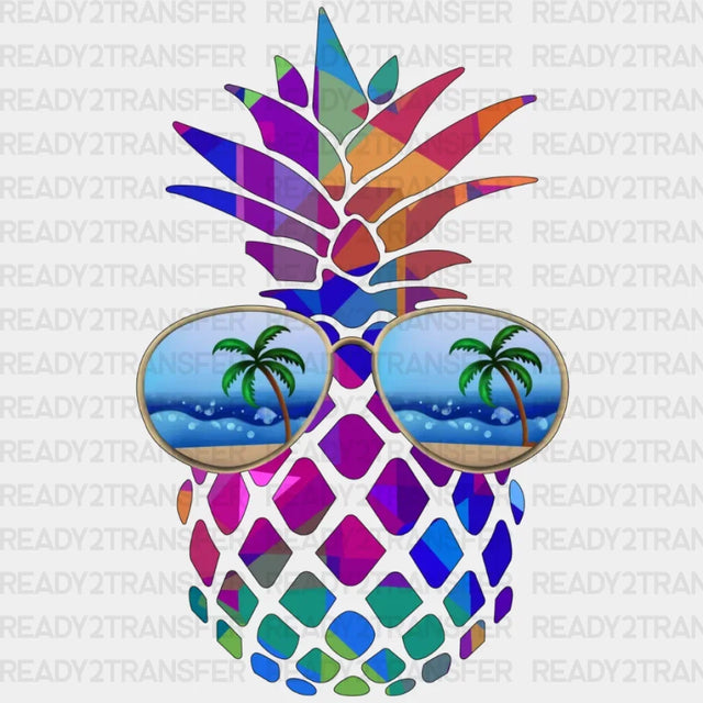 Pineapple Holiday Beach DTF Transfer ready2transfer