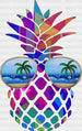 Pineapple Sunglasses Summer DTF Transfer ready2transfer Black