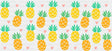Pineapples & Hearts - General Cup Wrap UV Sticker Permanent UV DTF Decal