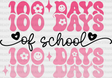 Pink 100 Days Of School Dtf Transfer