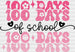 Pink 100 100 Days Of School DTF Transfer ready2transfer Black