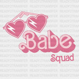 Pink Babe Squad DTF Transfer ready2transfer