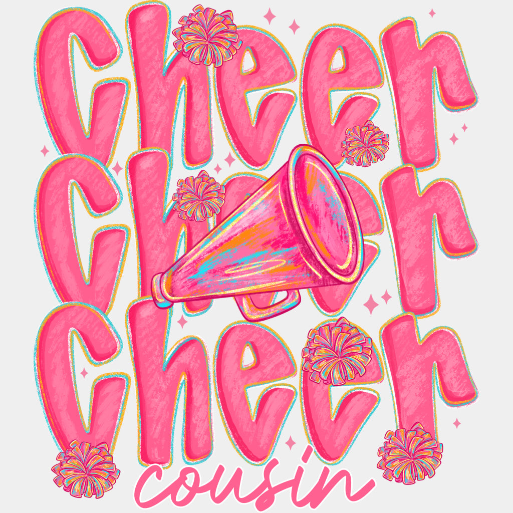 Pink Cheer Family Selection - Cheerleading DTF Transfers ready2transfer Cousin (See Imaging)