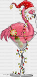 Pink Flamingo DTF Transfer ready2transfer White