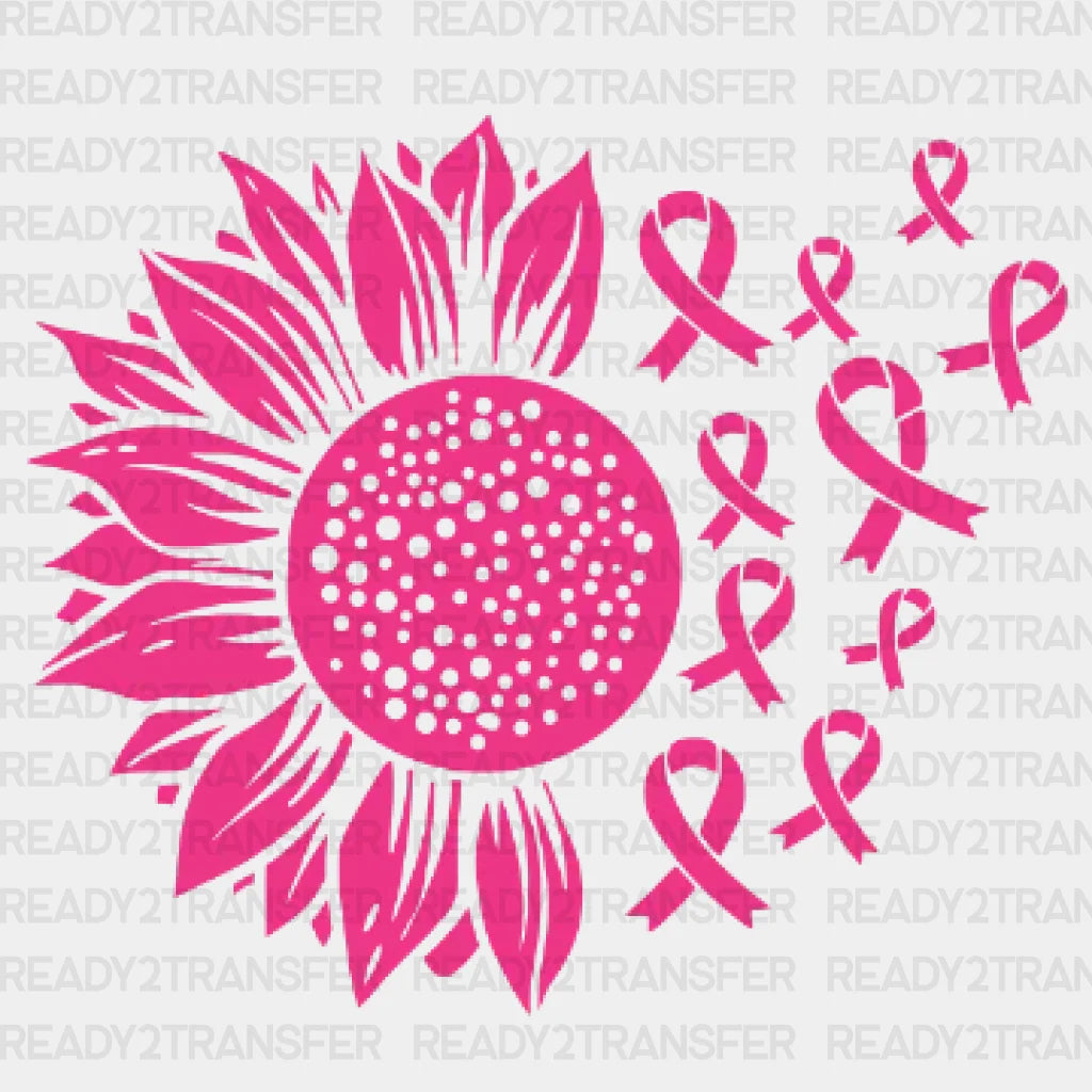 Pink Floral Pray Dtf Transfer