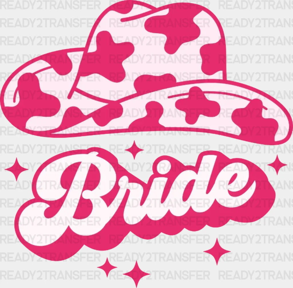 Pink Hat Bride Dtf Transfer