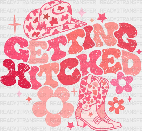 Pink Hat Getting Hitched DTF Transfer