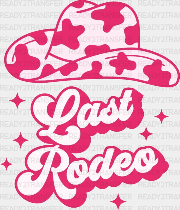 Pink Hat Last Rodeo DTF Transfer