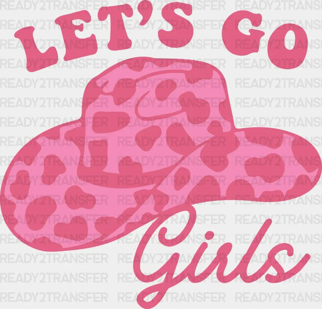 Pink Hat Lets Go Girls DTF Transfer ready2transfer