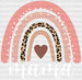 Pink Heart Mama DTF Transfer ready2transfer White