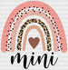 Pink Heart Mini DTF Transfer ready2transfer Black
