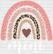 Pink Heart Mini DTF Transfer ready2transfer White