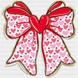 Pink Hearts Ribbon - Valentine's Day DTF Transfers ready2transfer