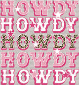 Pink Howdy DTF Transfer - ready2transfer