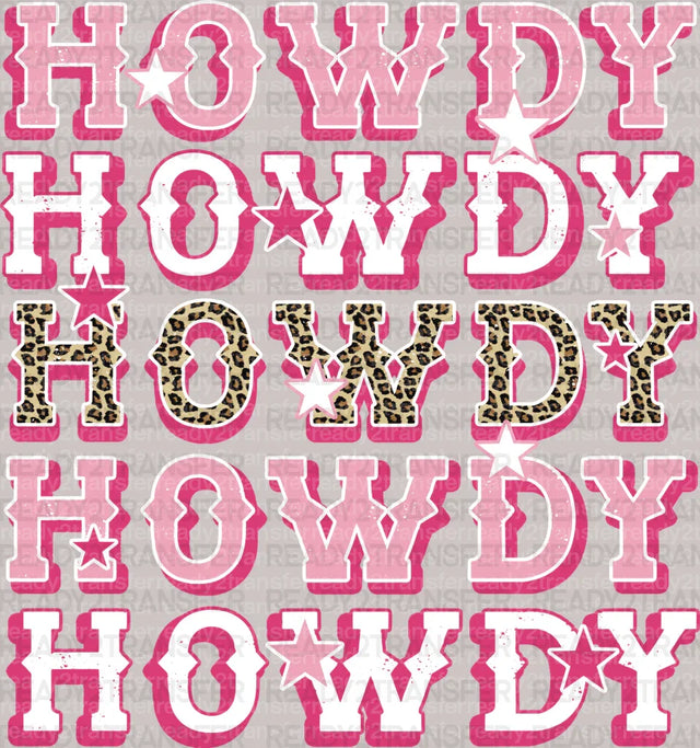 Pink Howdy DTF Transfer - ready2transfer