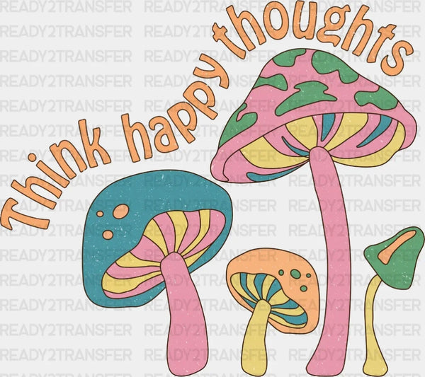 Pink Mushroom DTF Transfer