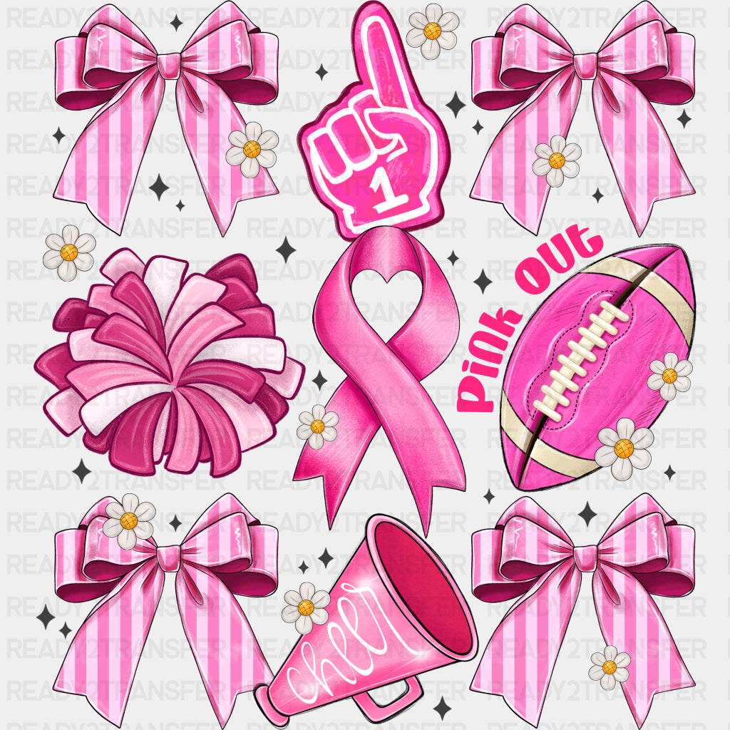 Pink Out - Cheerleading DTF Transfers ready2transfer
