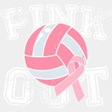 Pink Out - Volleyball DTF Transfers ready2transfer Light Color Design (See Imaging)