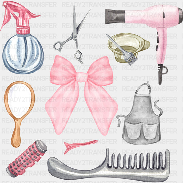 Pink Ribbon - Hair Stylist DTF Transfers