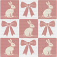 Pink Ribbons Rabbits - Easter DTF Transfer