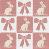 Pink Ribbons Rabbits - Easter DTF Transfer