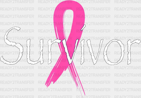 Pink Survivor Dtf Transfer