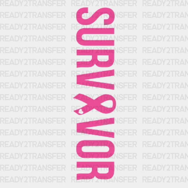 Pink Survivor DTF Transfer