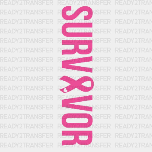 Pink Survivor Dtf Transfer