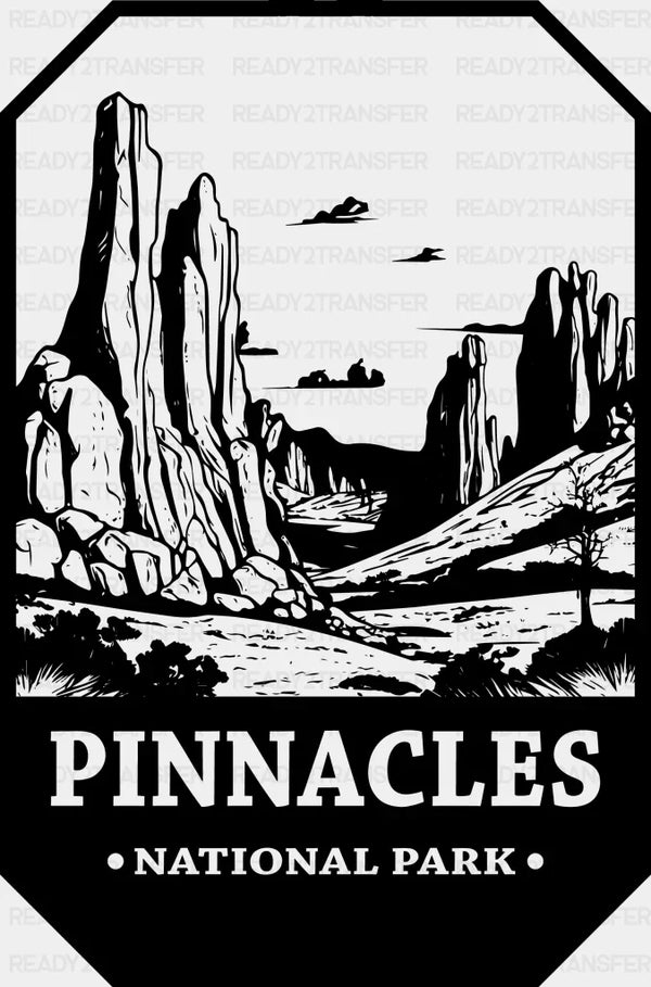 Pinnacles National Park Design - National Parks DTF Transfers