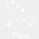 Pisces Constellations - Zodiacs & Horoscopes DTF Transfers - Adult Unisex - S & M (10’’) / Light Color Design (See