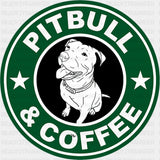 Pitbull & Coffee - Dogs DTF Transfer