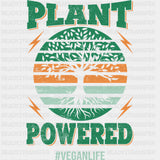 Plant Powered Vegan Life - Vegan DTF Transfers