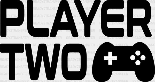 Player Two Controller Design - Video Game DTF Heat Transfer