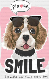 Please Smile - Dogs DTF Transfer
