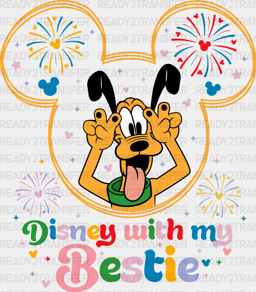 Pluto Best Day Ever Disney Dtf Transfer