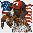 Pointer Carrying Pheasant - Hunting DTF Transfers