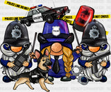 Police Gnomes - Dtf Heat Transfer