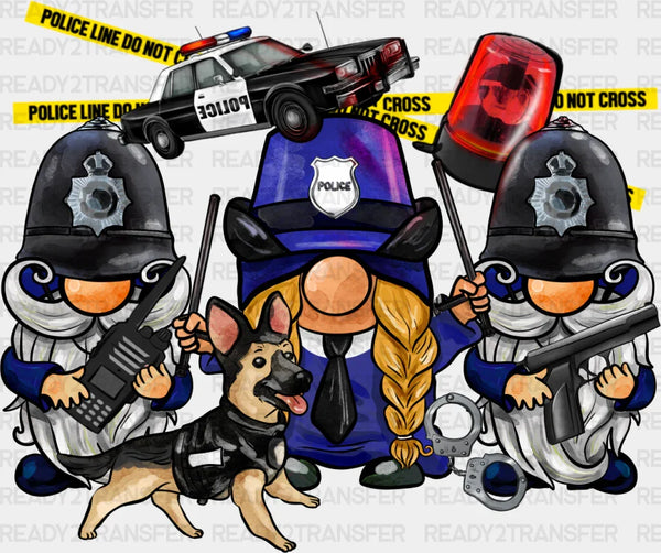 Police Gnomes - Police DTF Heat Transfer