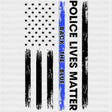Police Lives Matter, Back The Blue, US Flag - Police DTF Transfers ready2transfer Dark Color Design (See Imaging)