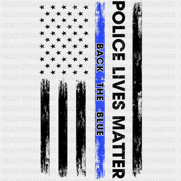 Police Lives Matter, Back The Blue, US Flag - Police DTF Transfers