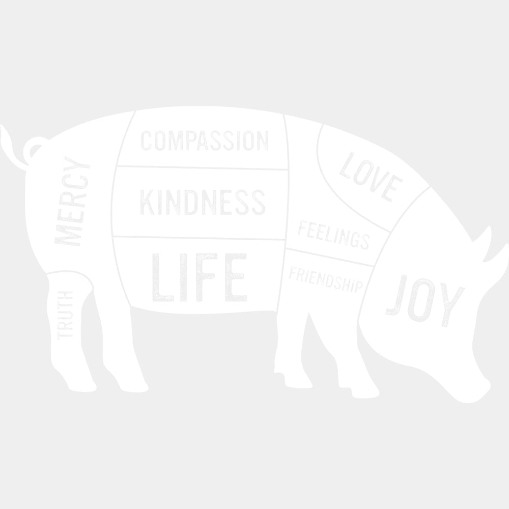 Pork Cuts - Vegan DTF Transfers - Adult Unisex - S & M (10’’) / Light Color Design (See Imaging)