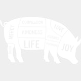 Pork Cuts - Vegan DTF Transfers - Adult Unisex - S & M (10’’) / Light Color Design (See Imaging)