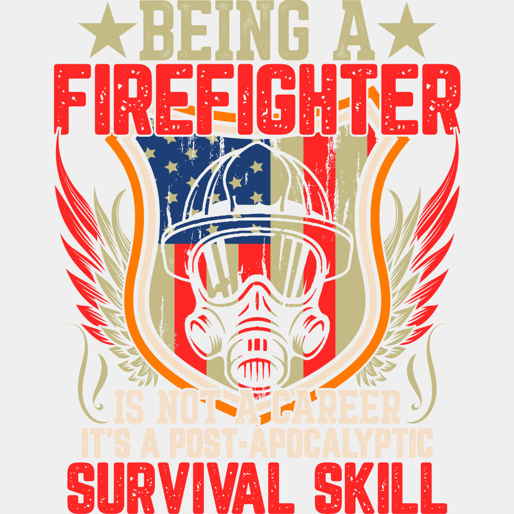 Post Apocalyptic Survival Skill - Fire Department DTF Transfers ready2transfer Light Color Design (See Imaging)