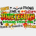 Power June 19 Strong Culture Design - BLM Juneteenth DTF Transfer ready2transfer Black