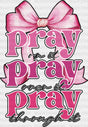 Pray On It Over Through - Christianity Dtf Transfer Adult Unisex S & M (10’’) / Dark Color